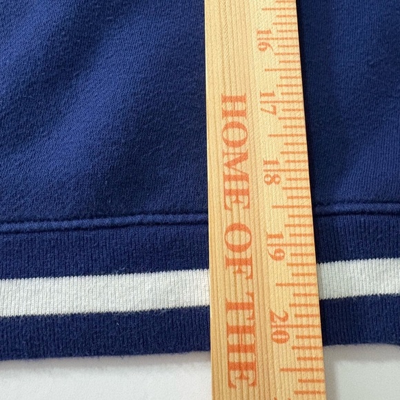 J Crew “Après Ski” Women's Oversized, Cropped, Navy, Super Soft Sweatshirt. S - Picture 12 of 12